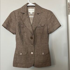 White House Black Market Brown Tailored Blazer